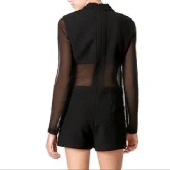 BCBG black sheer romper - Picture 2 of 6